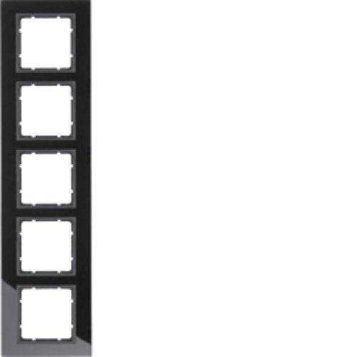 Berker 10156616 Glasrahmen 5fach B.7 schwarz Mesch Shop Berker 10156616 Glasrahmen 5fach B.7 schwarz Mesch Shop